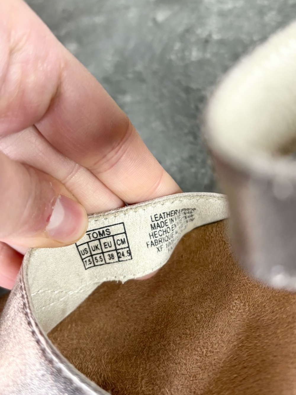 TOMS Aurdrey Espadrille Wedge Sandal size 7.5 metallic tan silver - Picture 12 of 12